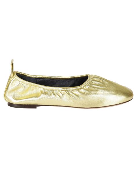 celine gold ballet flats|celine loafers for women.